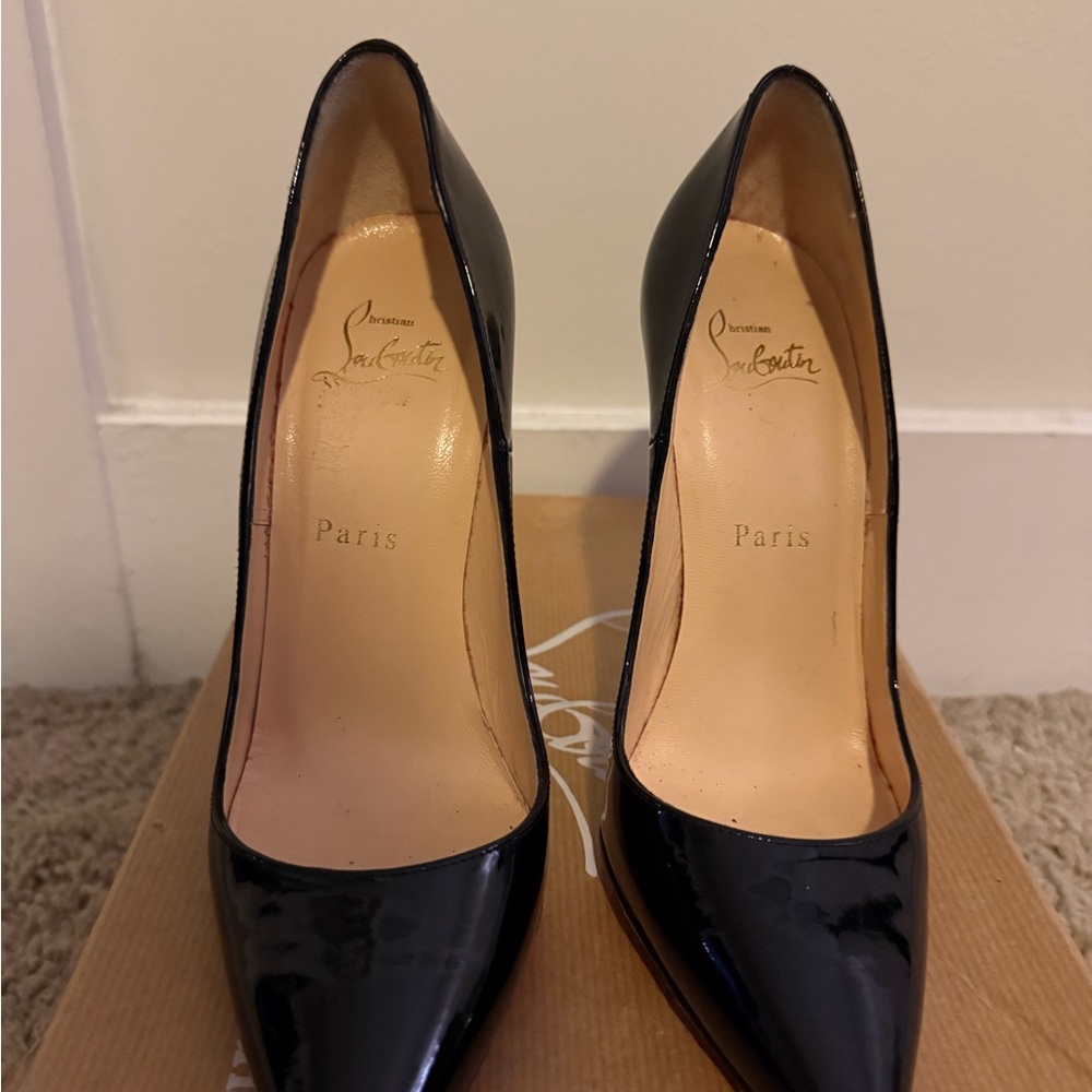 Christian Louboutin Black Patent Heels - Picture 4 of 6